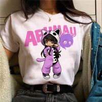 Aphmau เสื้อยืดสตรีทแวร์ผู้หญิงเสื้อยืดมังงะสาวเสื้อผ้าญี่ปุ่น2000S