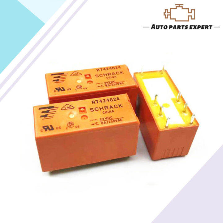 RT424024 Relay 24VDC 8A Tyco Automotive Relay JQX-115F-024-2ZS4 2 open ...