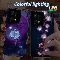 MG ไฟ LED สำหรับ Huawei เคสโทรศัพท์ P30pro/P50pro/P40pro + Honor50pro/Nova11pro Mate50Pro/30Epro Nova7se/Mate40Pro 8se/HonorX7/X8/70Pro ภาษาดอกไม้