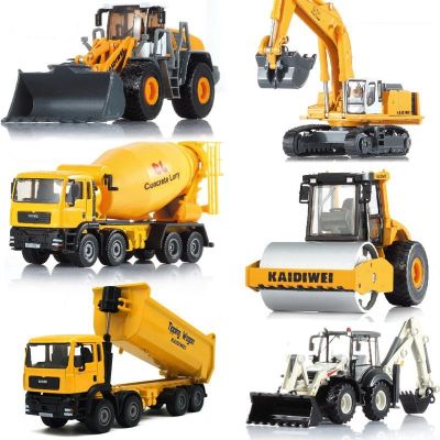 ☬ jiozpdn055186 Carregador de rodas com traseira para caminhões 6 fábricas kaidiwei 1:50 escavador modelo fundido construção brinquedo meninos