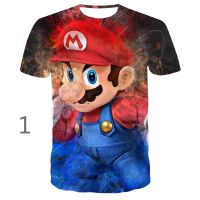 2023 NewSuper Mario Odyssey เกมน่ารัก3D พิมพ์ผู้ชายผู้หญิงแฟชั่น Casual T เสื้อฤดูร้อน Graphic Tees Tops