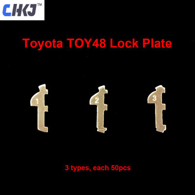 【❂Hot On Sale❂】 guofengge Chkj กุญแจล็อกรถ Toy48ชิ้น/ล็อต150แผ่นล็อกรถโตโยต้าชุดซ่อมแซมพร้อมอุปกรณ์ช่างทำกุญแจสปริง10ชิ้น