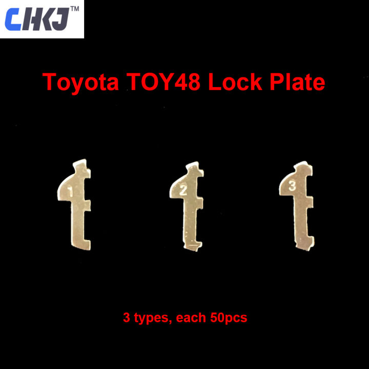 hot-on-sale-guofengge-chkj-กุญแจล็อกรถ-toy48ชิ้น-ล็อต150แผ่นล็อกรถโตโยต้าชุดซ่อมแซมพร้อมอุปกรณ์ช่างทำกุญแจสปริง10ชิ้น