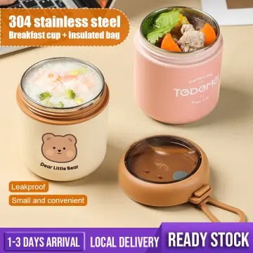 600ml Food Thermal Jar Insulated Soup Cup Thermos Containers Stainless  Steel Lunch Box Thermo Keep Hot