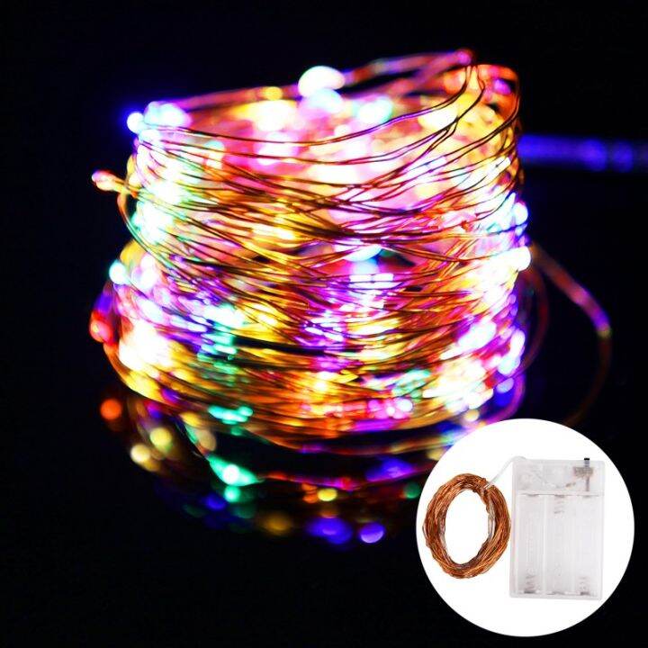 2-3-5-10เมตรหลอดไฟ-led-strip-กล่องแบตเตอรี่ลวดทองแดงโคมไฟ-s-tring-นางฟ้าไฟวันหยุดกลางแจ้งโคมไฟพวงมาลัยสำหรับต้นคริสต์มาสงานแต่งงานตกแต่ง