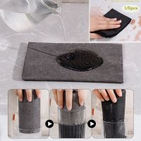 No Trace Cleaning Cloth Microfiber Absorbent Dish Cloth Tableware Rag Home Cleaning Towel for Kitchen Bathroom Car Dish Cloth  Towels