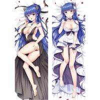 ปลอกหมอนเท่านั้นเคสลายอนิเมะหมอน Lane Azur จากเรื่อง Eagle Union USS Dakimakura ขนาด180ซม. 3D ชุดเครื่องนอนสองด้านกอดร่างกาย