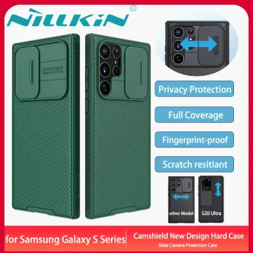 Samsung Galaxy S S21 Ultra phone case green Nillkin CamShield Pro Nillkin.lv