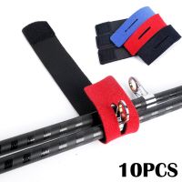 10pcs Fishing Rod Tie Holder Strap Belt Tackle Elastic Wrap Band Pole Holder Fastener Ties Outdoor Fishing Equipment Accessories Accessories