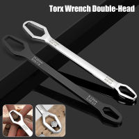 2Pcs Double-Head Torx Wrench 8-13MM 14-22MM Self-ขันประแจปรับได้ Board Double-head Torx Spanner Hand Tool Spanner-pangyh