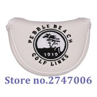 1pc Pebble Beach Golf Mid Mallet Putter Club Head Cover with Magnetic Closure