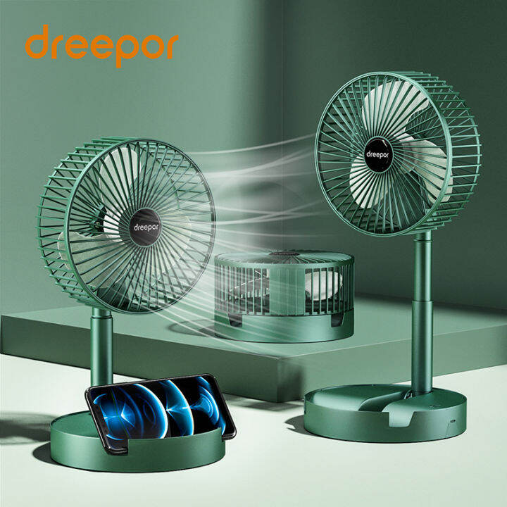 Dreepor Folding Electric Fan Retractable DeskFan USB Portable Mini Fan ...