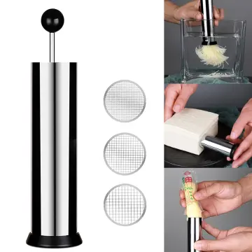 Square Grids Shaped Tofu Cutter Stainless Steel Slicer Manual Press Shredder