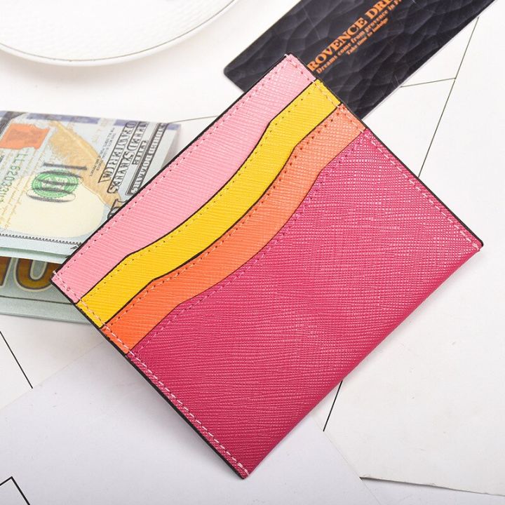 new-design-customed-initial-letters-stitching-colors-multi-pockets-card-holder-ladies-card-wallet-purse-credit-card-holder