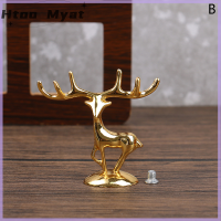 tantuoye Elk Deer statue Nordic Christmas Reindeer Art Figurine วินเทจเหล็กหัตถกรรมบ้านเครื่องประดับตารางตกแต่งของขวัญ