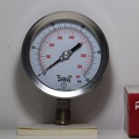 (UIM-Shop) Pressure Gauge SS316 4" , 1/2" BSP , 0-50 bar/psi