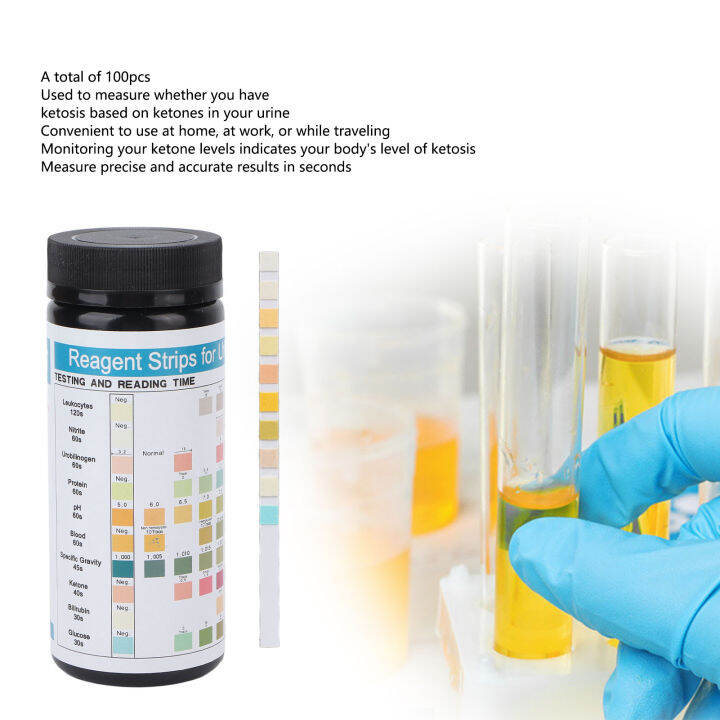 [Ready Stock] 100pcs Ketone Urine Test Strips Accurate Fast Measurement