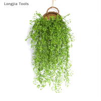 Longjia Tools ต้นไม้ปลอมแขวนติดผนังทำจากหวายเทียมดอกไม้ประดิษฐ์สำหรับตกแต่งบ้าน