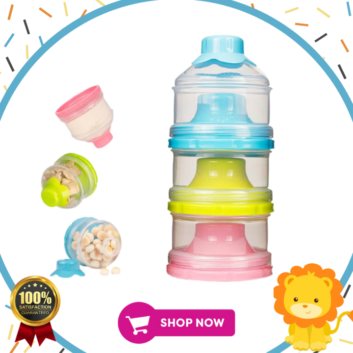 3 layer Portable Baby Food Storage Box Essential Kids Formula Milk