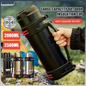 2.5L Portable Vacuum Flask Insulated Hot Water Bottle 