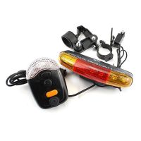 ☾ﺴ Multifunctional Bicycle Turn Signal Lamp Tail Light with Electric Horn Brake Light Xc-408 Bicycle Cycling Signal Taillight