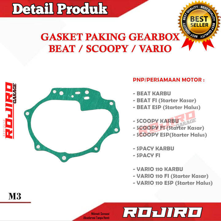 Paking Gearbox Beat Karbu Fi eSP Scoopy Vario 110 Gasket Gear Gir Box