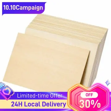 15 Pack Unfinished Wood Sheets,Balsa Wood Thin Wood Board for