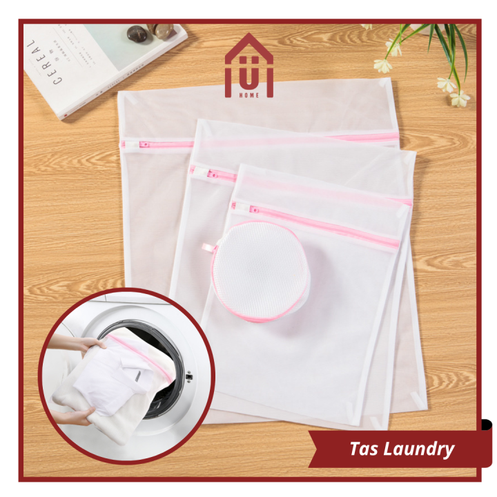TAS LAUNDRY / LAUNDRY BAG NET JARING ZIPPER / TAS BAJU KOTOR RESLETING
