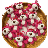 TPRPYN ที่ยังไม่เสร็จสตรอเบอร์รี่หมีโครเชต์ชุด DIY เด็ก Amigurumi โครเชต์ชุดสัตว์ของขวัญชุดถักของเล่น Handmake ชุด