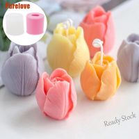【Ready Stock】 ♠ C14 [Purelove] 3D Silicone Tulip Candle Mold Handmade Diy Flower Silicone Soap Mold Cake Mold