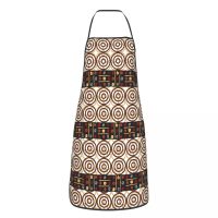 African Kitenge Ankara Print Bib Apron Men Women Unisex Kitchen Chef Africa Ethnic Tribal Art Tablier Cuisine for Cooking Baking