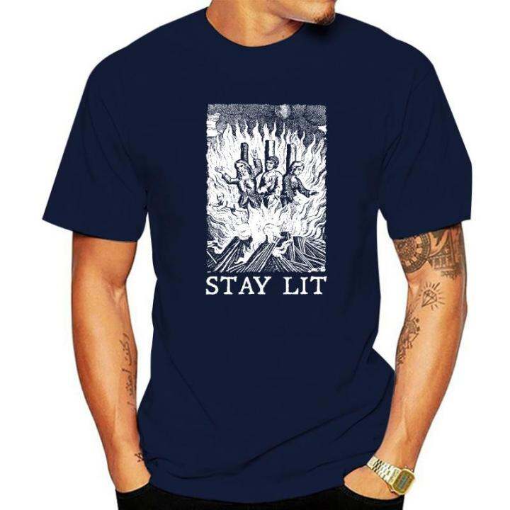 stay-lit-witches-funny-pagan-occult-t-shirt-cute-birthday-tops-tees-cotton-top-t-shirts-for-men-cosie-christmas-clothing