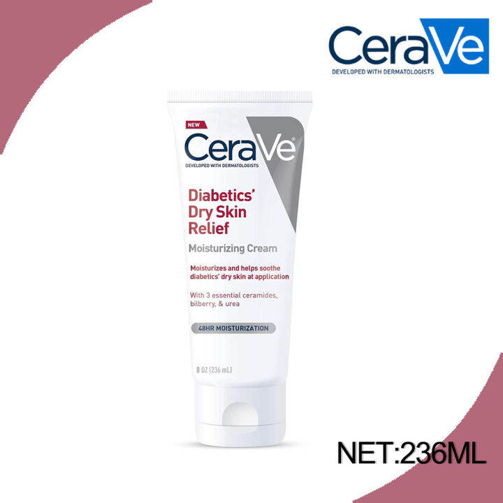 Cerave Diabetics Dry Skin Relief Moisturizing Cream With Ceramides