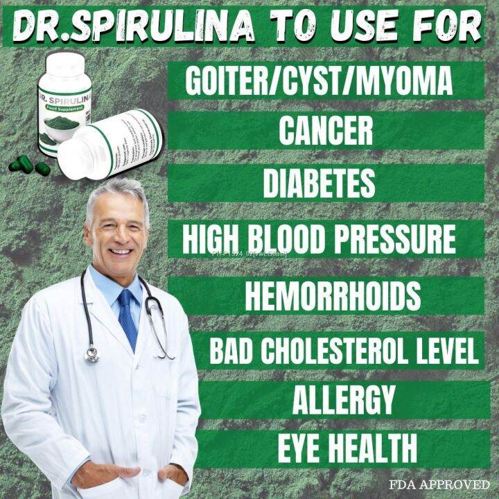Dr.Spirulina w/ for Goiter/Myoma/Cyst/Almoranas/Diabetes/Highblood/Bad