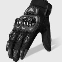 Motorcycle summer non-slip sunscreen wear-resistant breathable protective gloves touch screen sports four seasons gloves