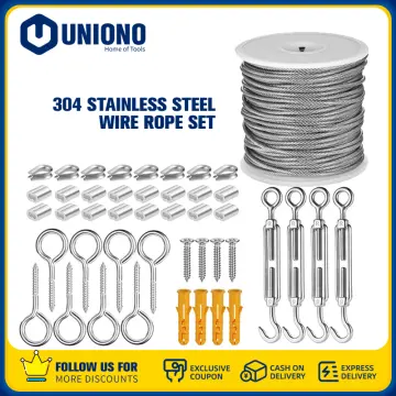 Shop Wire Rope Cable Hooks Hanging Kit with great discounts and