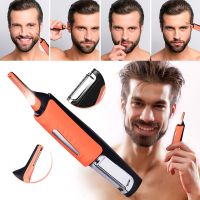 ZZOOI Electric Eyebrow Ear Nose Trimmer Facial Hair Clipper Shaver Multifunctional Mens Epilator Portable Safety Hair Remover