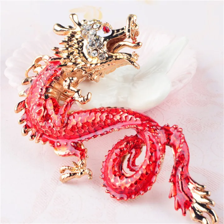 Shyli 1Pc Dragon Key Rings Chains Holder Simulated Pearl Crystal Animal  Keychains | Lazada PH