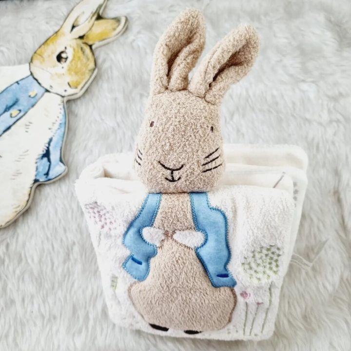 หนังสือ-เด็ก-peter-rabbit-cloth-book-พร้อมส่ง-หนังสือผ้า-หุ่นมือ-้ซักได้-ไม่มีกล่อง