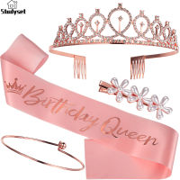 Studyset IN stock 4pcs/set Decoration Accessories Kit Crown Hairpin Bracelet Strap Birthday Party Set