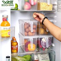 WBBOOMING Kitchen Food Container Plastic Transparent Storage Box Refrigerator Sealed Organizer Grains Beans Storage Container