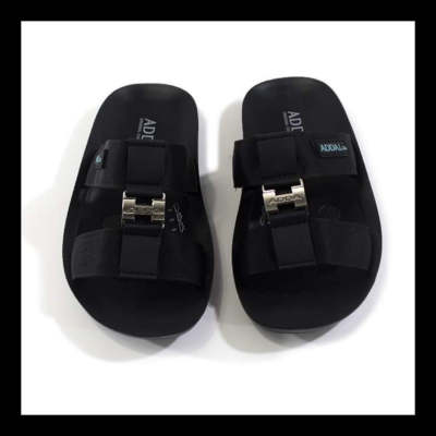ADDA รุ่น 7MD01-M1 สีดำ รองเท้าแตะแบบสวม รองเท้าผู้ชาย รองเท้าผู้ชาย รองเท้าแอดด้า 2 เส้น รองเท้าใส่สบายๆ รองเท้ามีเหล็กตรงกลาง