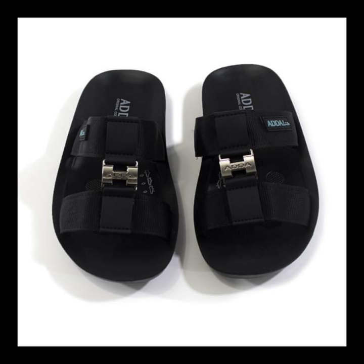 adda-รุ่น-7md01-m1-สีดำ-รองเท้าแตะแบบสวม-รองเท้าผู้ชาย-รองเท้าผู้ชาย-รองเท้าแอดด้า-2-เส้น-รองเท้าใส่สบายๆ-รองเท้ามีเหล็กตรงกลาง