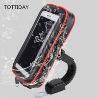 Motorcycle Phone Holder Stand For Iphone 14 13 Pro Max 12 11 E-Bike GPS Moto Mobile Case Support Shockproof Cover Waterproof Bag