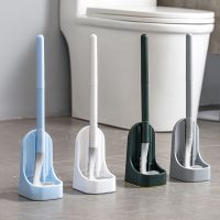 Long Handle With Base Toilet Cleaning Brush Soft Glue Set Cleaning Utensils Brush Toilet Bowl Silicone Brushes With Holder