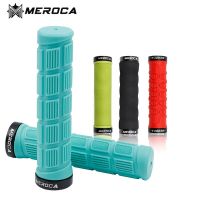 MEROCA จักรยานเสือภูเขา MTB Handlebar Grips Ultralight ขี่จักรยานฝาครอบที่จับ Grips Anti-Skid มือจับจักรยานล็อคจุกปิดปลาย