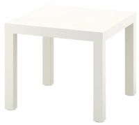 LACK Side table, white, 55x55 cm (ลัค โต๊ะข้าง, ขาว, 55x55 ซม.)