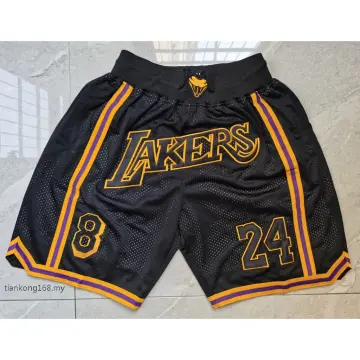 Buy Just Don NBA Los Angeles Lakers 8 24 Black Basketball Shorts