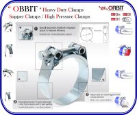 Pack: 1 Pcs - OBHDW2 แคล้มรัดท่อ เข็มขัดรัดท่อแรงดันสูง   Heavy Duty Clamp ORBIT