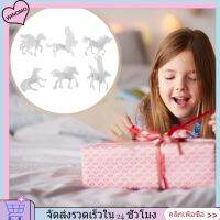 WINOMO 6PCS DIY ภาพวาด Unicorn Crafts ที่ยังไม่เสร็จสิ้นรูปแกะสลักแบบยูนิคอร์นสำหรับเด็ก